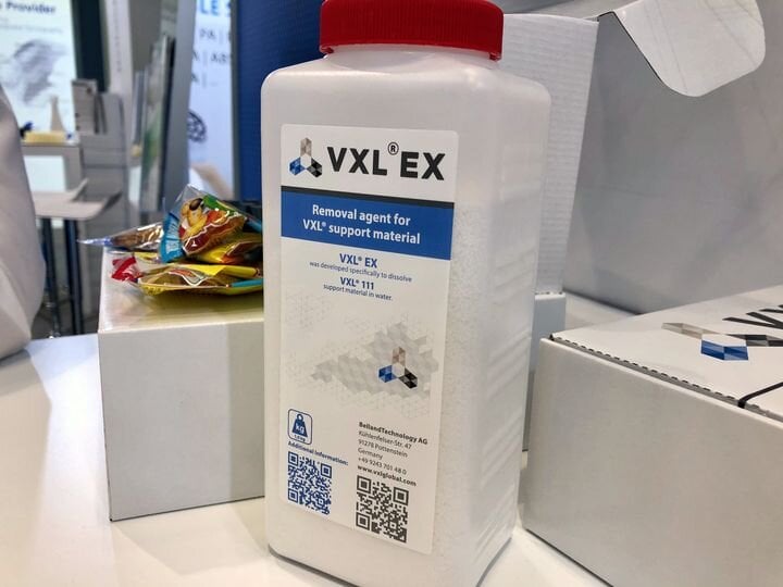  Special detergent to dissolve VXL 3D printer support material [Source: Fabbaloo] 