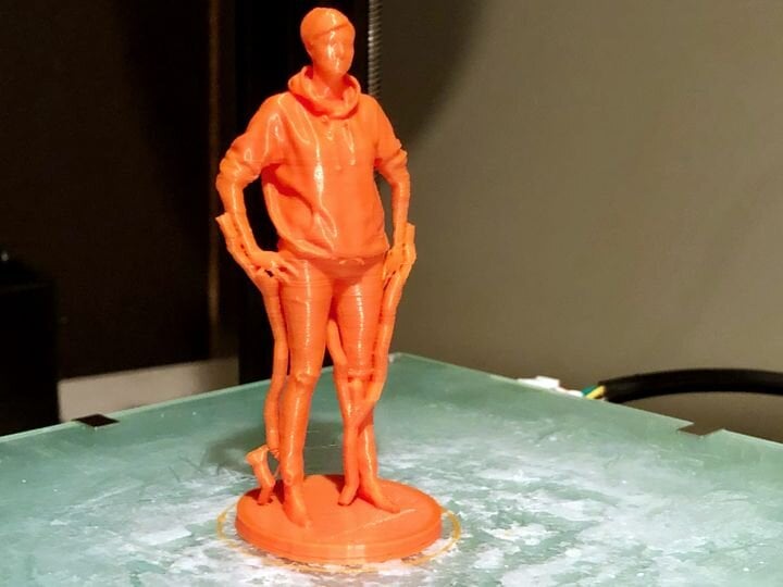  Correctly 3D printed figurine using Meshmixer tree supports [Source: Fabbaloo] 