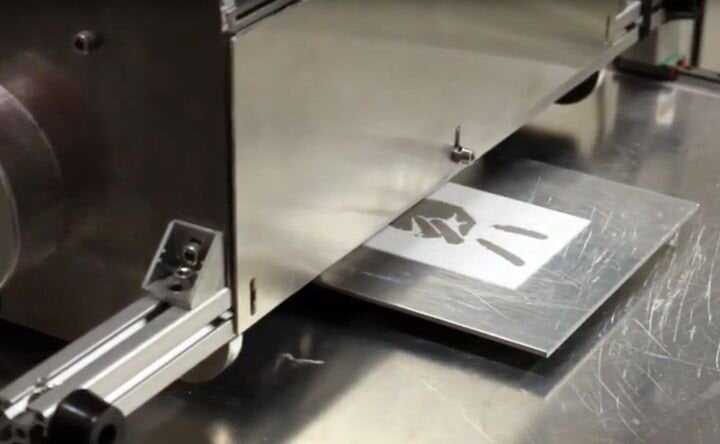  Aerosint 3D printer powder recoater in action [Source: Aerosint] 