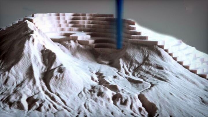  CNC-produced 3D model of Mt. St. Helens [Source: SolidSmack] 
