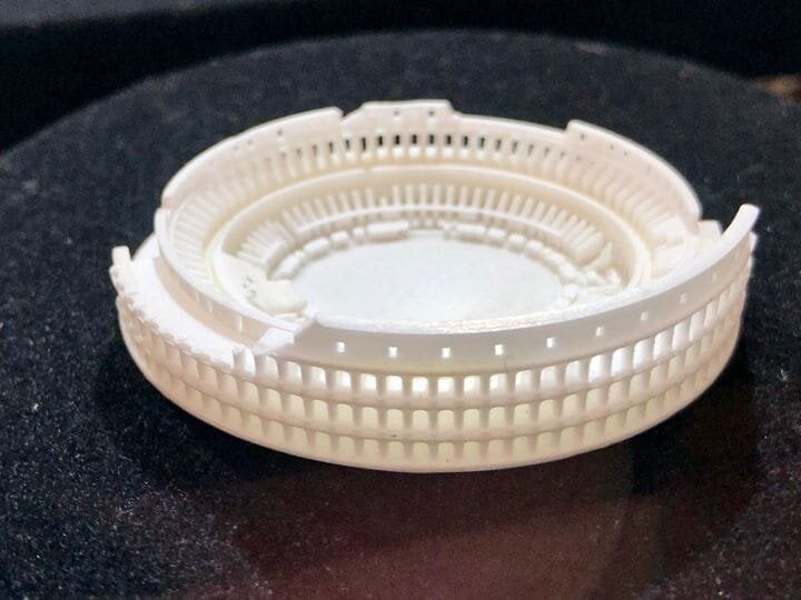  Miniature 3D printed ceramic colosseum by Admatec [Source: Fabbaloo] 