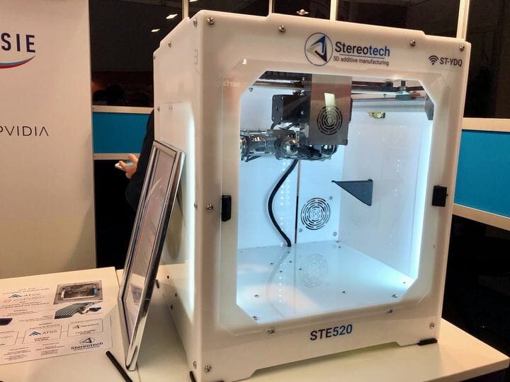  The Stereotech STE520 “5D” printer [Source: Fabbaloo] 