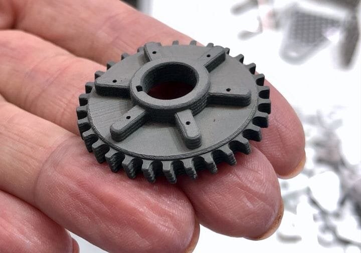  A 3D printed metal part made with Tritone’s MoldJet 3D printing process [Source Fabbaloo] 