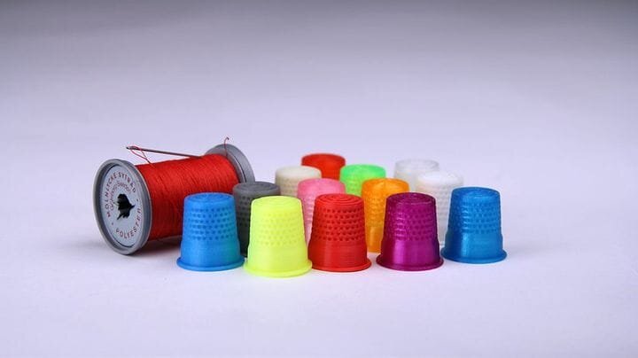  3D printed PLA thimbles [Source: Flickr] 