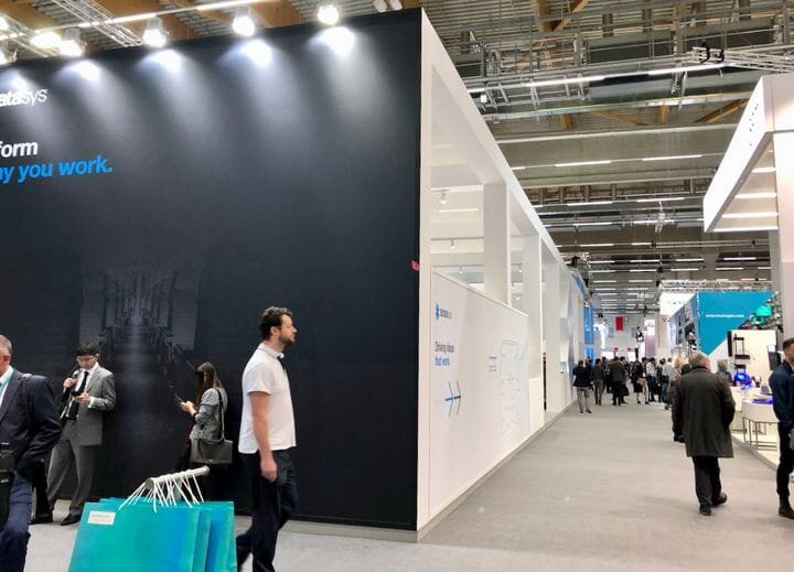  The Stratasys booth at Formnext 2019 - yes, it extends all the way as shown! [Source: Fabbaloo] 