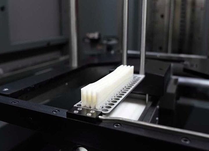  Testing experimental 3D printing resins with RPS’ materials development kit [Source: RPS] 