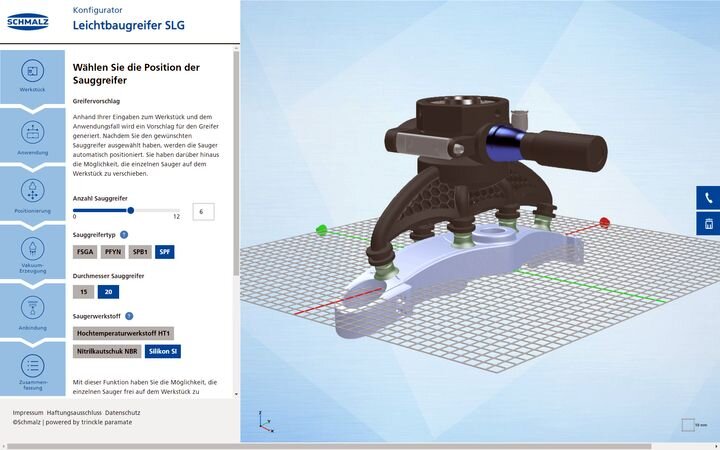  Automatically generating 3D model for custom robotic grippers in Paramate [Source: Trinckle] 
