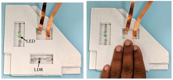 Testing a 3D printed circuit: it works! [Source: ScienceDirect] 
