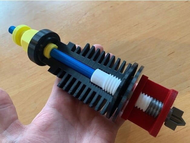  A giant 3D printed 3D printer hot end [Source: Thingiverse] 