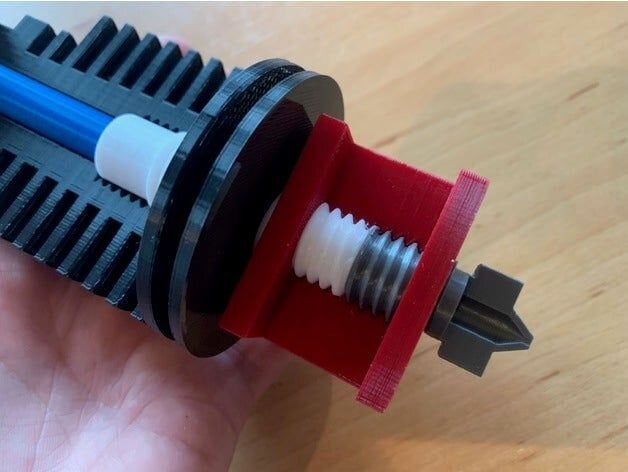  A giant 3D printed 3D printer hot end [Source: Thingiverse] 