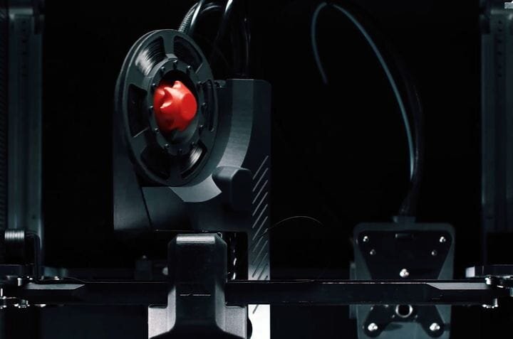  Interior of the Fiber continuous carbon fiber 3D printer [Source: Desktop Metal] 