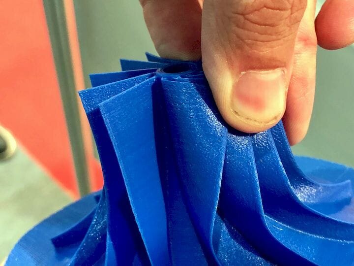  A flexible TPU 3D print [Source: Fabbaloo] 