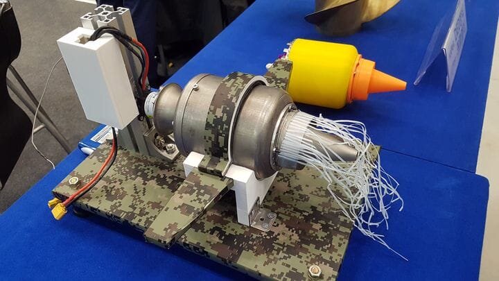  3D printed jet engine at TCT Korea 2019 [Source: Mark Lee] 