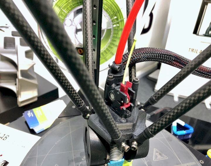  The TRILAB DeltiQ 2 uses a Zesty Nimble extrusion system [Source: Fabbaloo] 