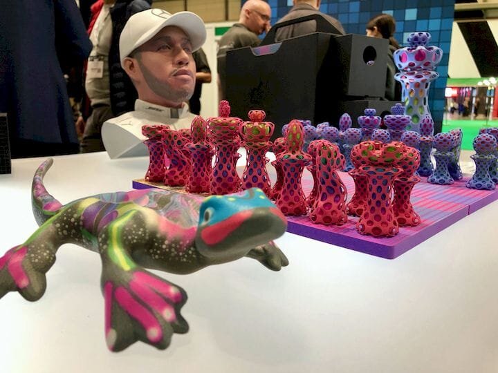  Only HP full color 3D prints on display at the Matsuura stand at TCT Show 2019 [Source: Fabbaloo] 