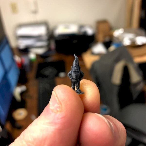  A very small 3D print by Hydra Research’s Nautilus 3D printer [Source: Hydra Research] 