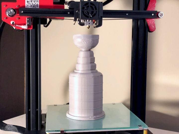  Our ANET ET4 prints the Stanley Cup successfully [Source: Fabbaloo] 