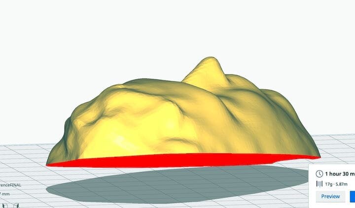  A difficult 3D print slicing situation: how to lay this 3D model perfectly flat? [Source: Fabbaloo] 