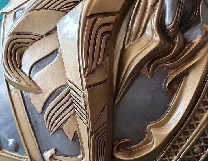  Detail of the 3D printed Aduin Wryn cosplay outfit [Source: Grizzly Tech] 