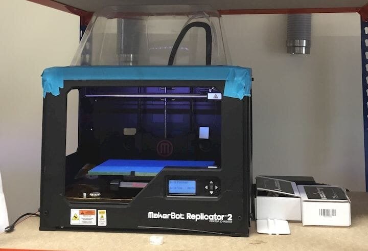  A Replicator 2 still in use [Source: Fabbaloo] 