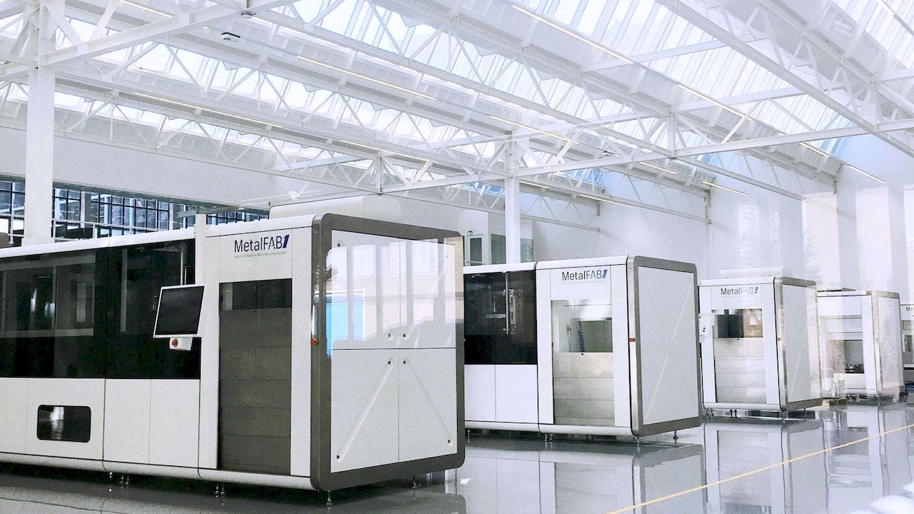  Multiple MetalFAB1 metal 3D printing systems [Source: Additive Industries'] 
