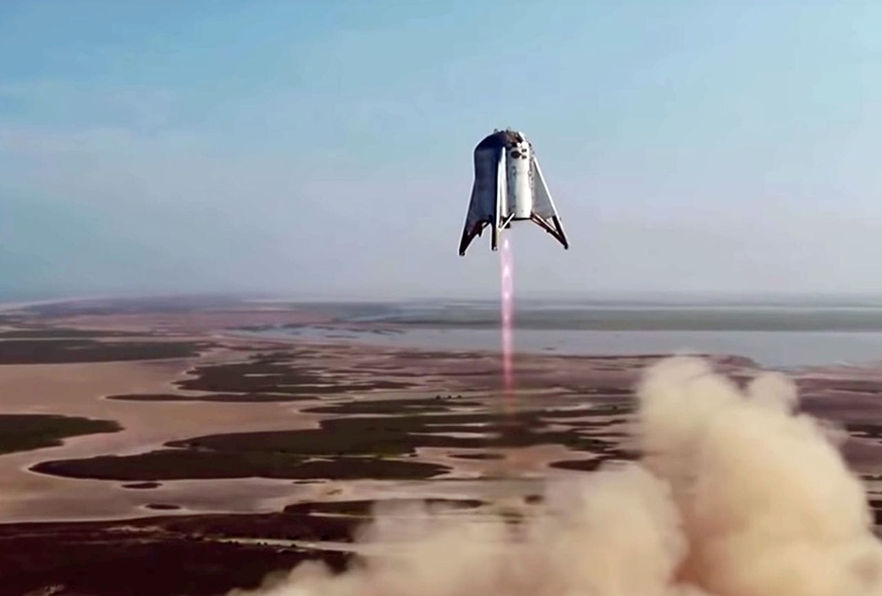  SpaceX’s StarHopper flying with a 3D printed rocket engine [Source: SpaceX] 