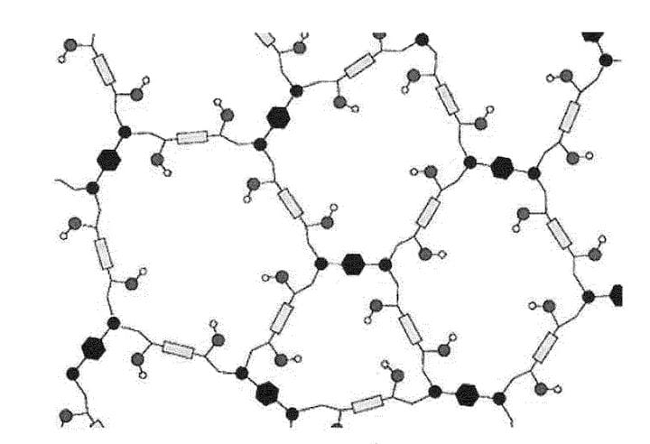  Tiger Coatings’ crosslinked thermoset network [Source: Google Patents] 