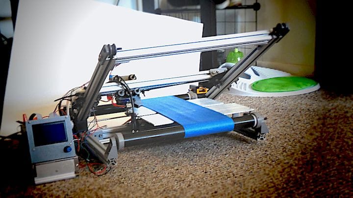  The PowerBelt3D Zero infinite 3D printer [Source: PowerBelt3D] 