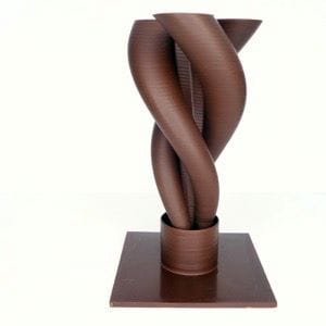  A very tall chocolate 3D Print [Source: La MIAM Factory] 