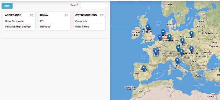  The Filaments.directory regional map for France, for example, shows only three filament producers [Source: Filaments.directory] 