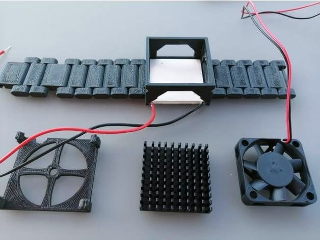  Parts for the 3D printed Personal Peltier Cooler [Source: Thingiverse] 