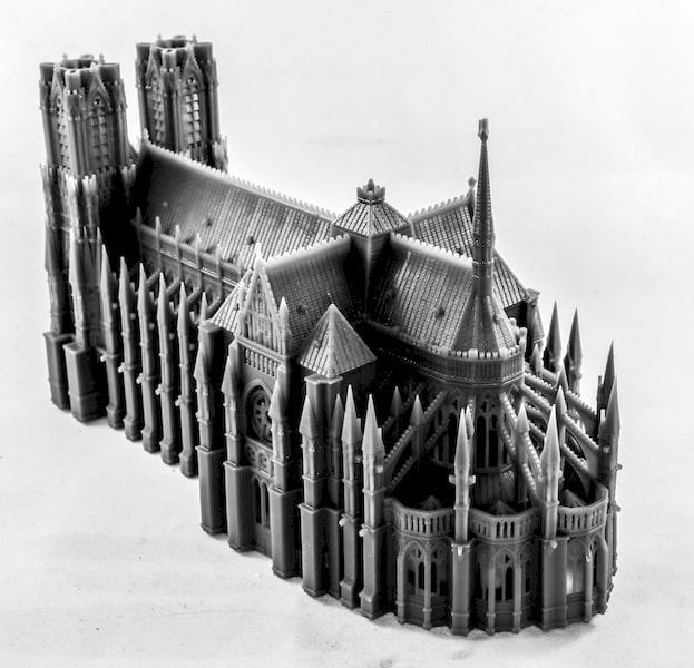  Full cathedral 3D print made on the NP1 3D printer [Source: NewPro3D] 