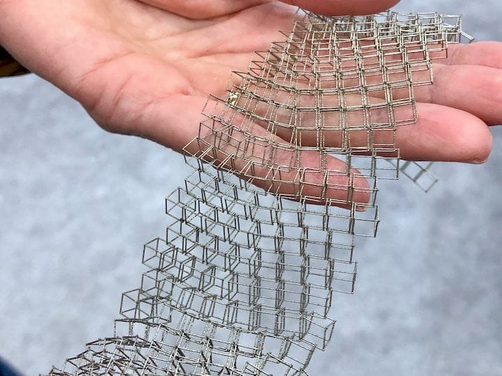  An extremely fine 3D printed metal mesh by Velo3D’s Sapphire system [Source: Fabbaloo] 