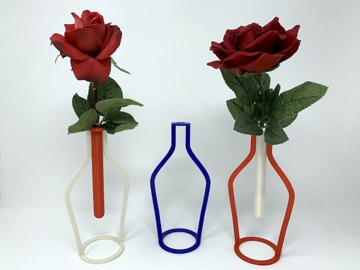  The 3D printed Silhouette Vase [Source: Instructables] 