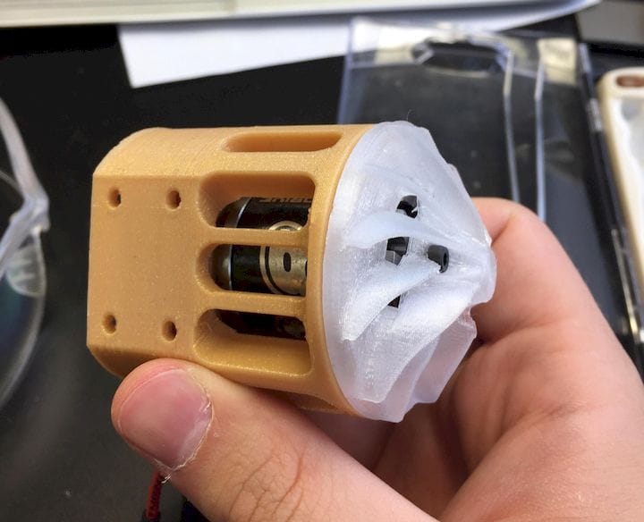  Impeller used on the 3D printed vacuum cleaner [Source: Imgur] 