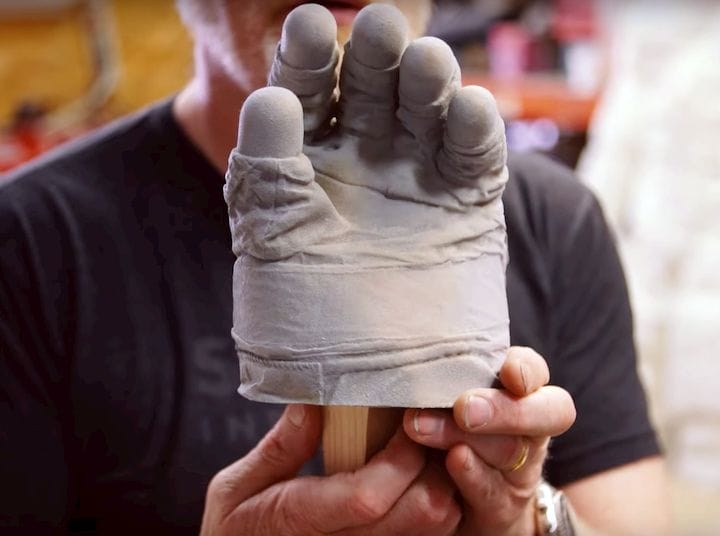  Highly detailed 3D print of a 3D scan of Neil Armstrong’s lunar glove [Source: YouTube] 