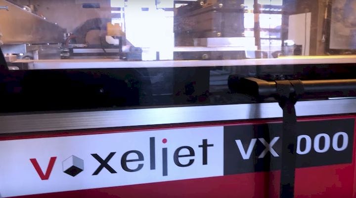  The voxeljet VX1000 used to 3D print Neil Armstrong’s spacesuit [Source: YouTube] 