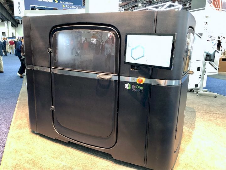  The ExOne X1 25 PRO metal 3D printer [Source: Fabbaloo] 