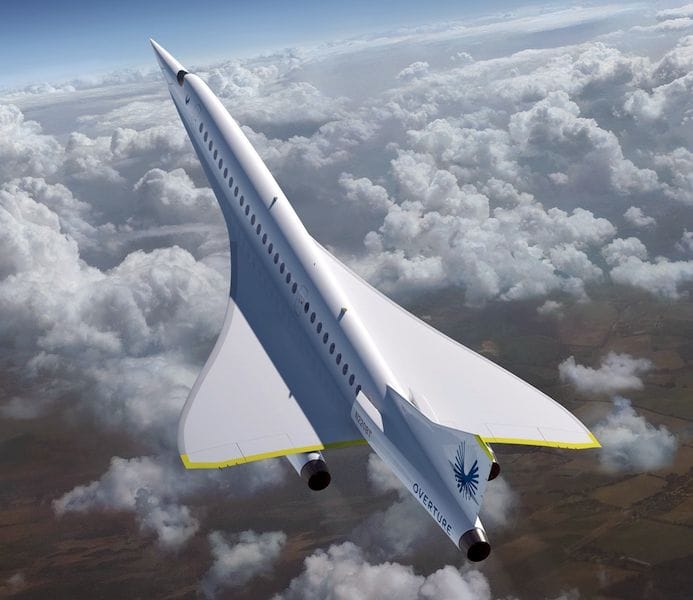  The Boom Supersonic Overture supersonic airliner will be made from 3D printed parts by Stratasys [Source: Boom Supersonic] 