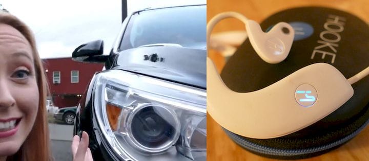  Examples of devices with non-imaging optics: 2013 Buick Enclave headlamp (which may be a project I personally was engineer on and had multiple migraines over) and LED-powered indicator light on Hooke Verse headphones. [Source: SolidSmack] 