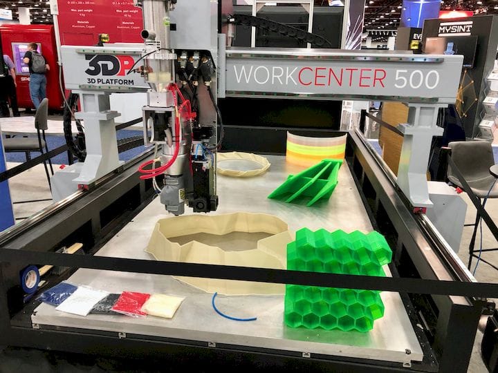  The 3D Platform WorkCenter 500 large format 3D printer [Source: Fabbaloo] 