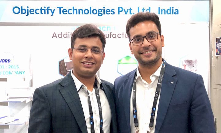 Ankit Sahu, CEO, and Arpit Sahu, Director, both of Objectify Technologies [Source: Fabbaloo] 