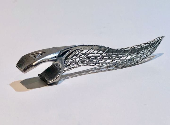  A 3D printed titanium bottle opener by Velo3D [Source: Fabbaloo] 