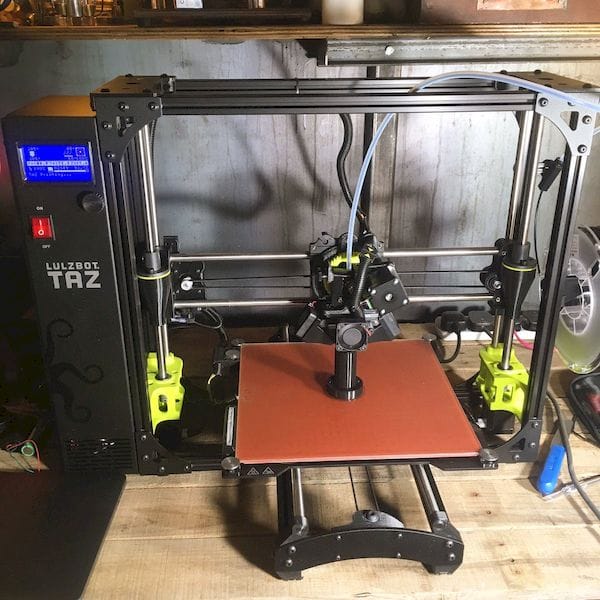  A TAZ 6 desktop 3D printer [Source: Colin Furze] 