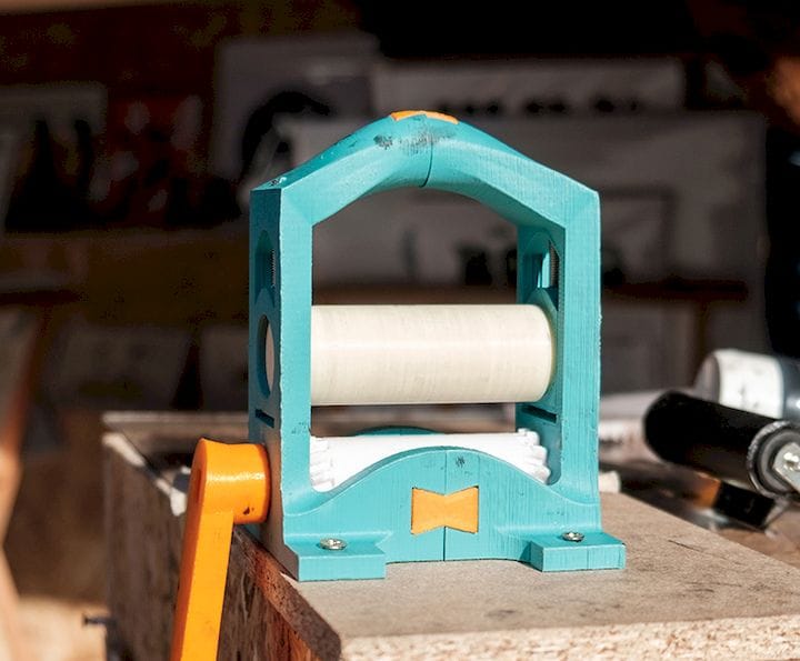 The 3D printed Printmaking Press [Source: Open Press Project] 