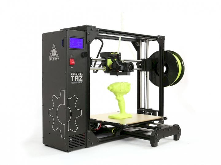  The TAZ Workhorse Edition professional desktop 3D printer [Source: Aleph Objects] 