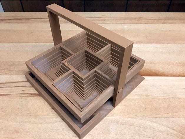  The Pop Up Square Basket 3D model [Source: Thingiverse] 