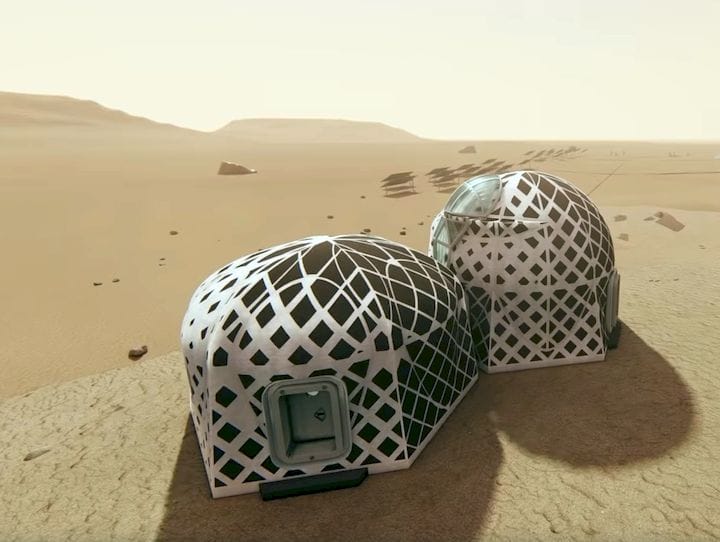  The second place winner in NASA’s 3D Printed Habitat competition [Source: NASA] 