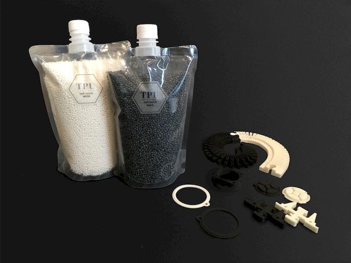  Some of the standard pellets usable on the Pam P 3D printer [Source: Pollen] 
