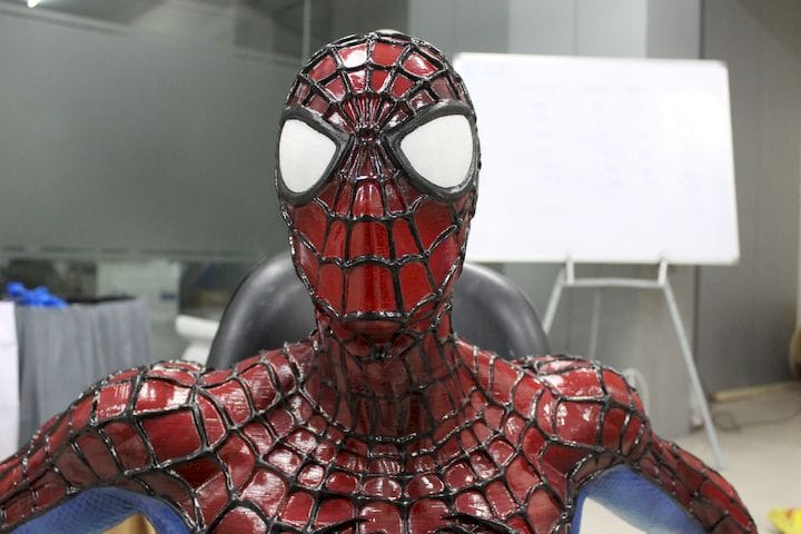  A life-size Spiderman 3D print [Source: STPL 3D Printing] 